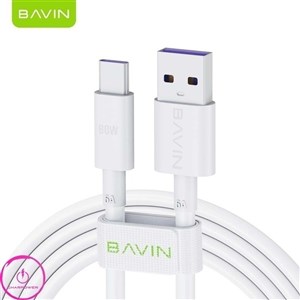کابل Type-C باوین BAVIN 2 متری | کابل شارژ و انتقال داده